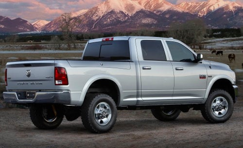 The 2012 Ram 2500 Power Wagon Laramie from the back | Torque News